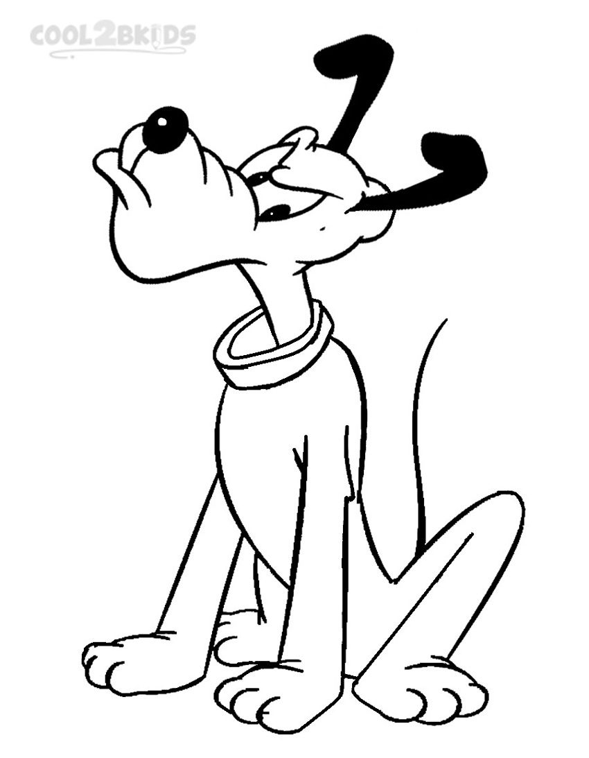 850x1093 Printable Pluto Coloring Pages For Kids More