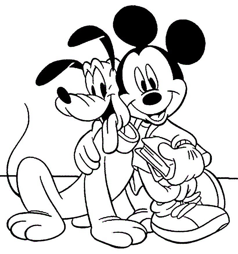 Pluto Disney Coloring Pages at GetDrawings | Free download