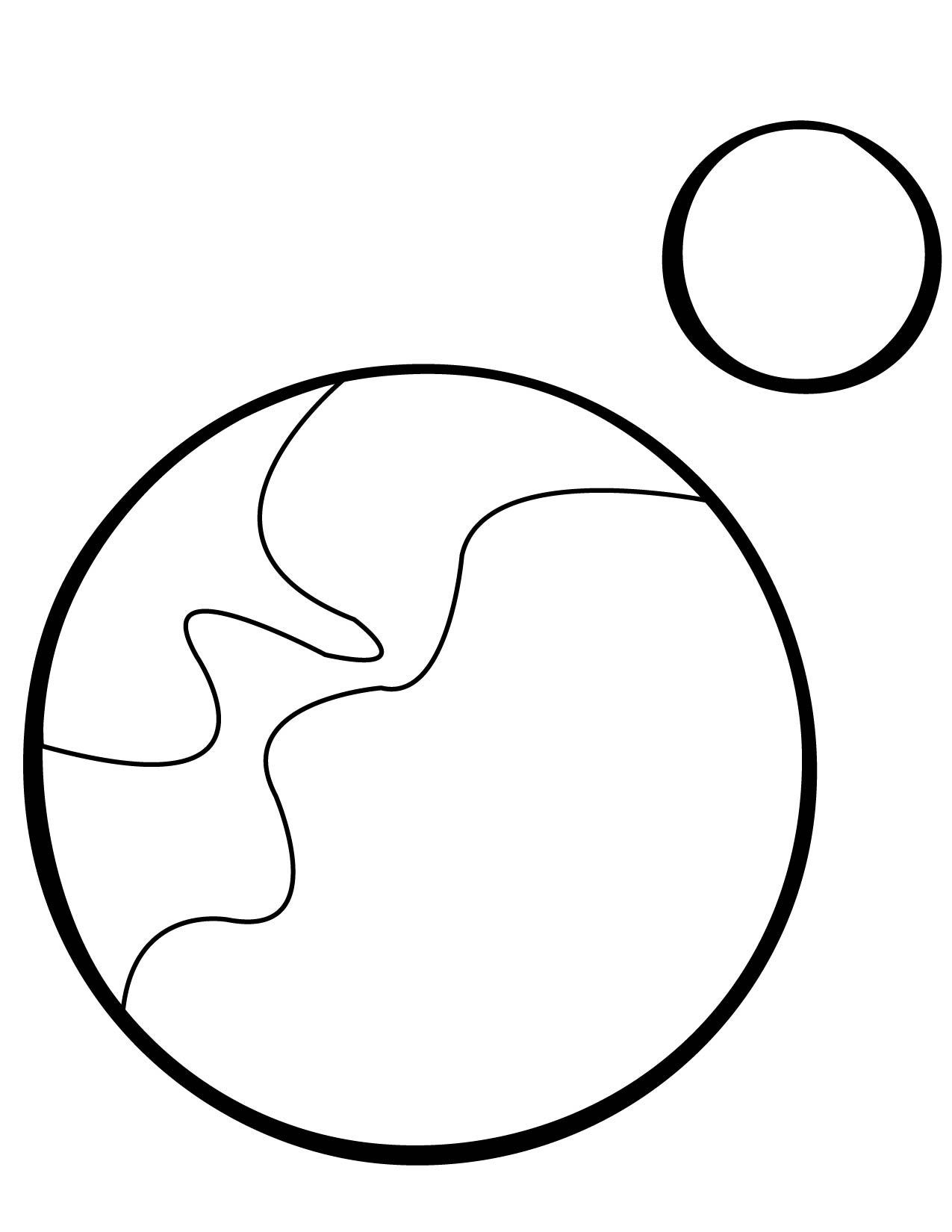 1275x1650 Pluto Coloring Page