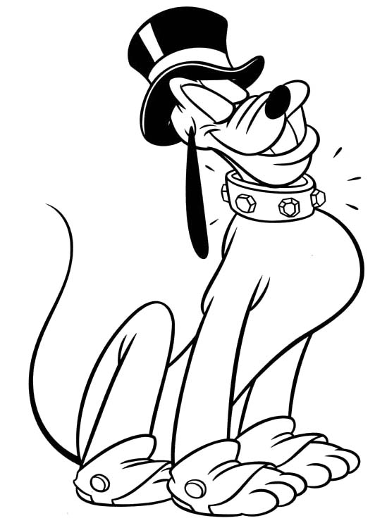 532x743 Printable Pluto The Dog Coloring Pages