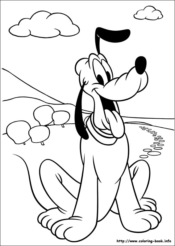 567x794 Top Pluto Coloring Pages