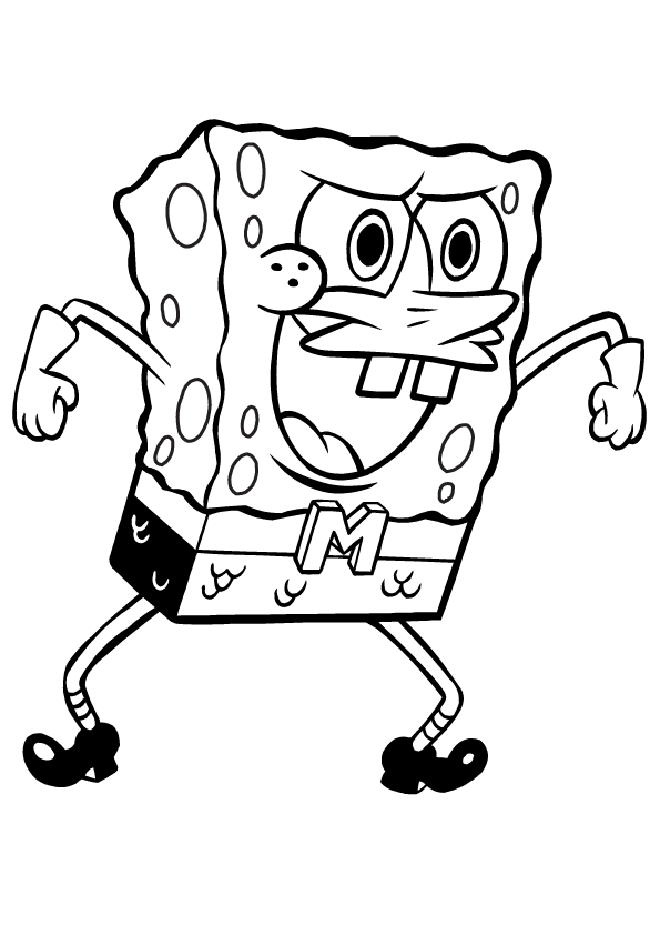 595x842 Printable Spongebob Squarepants Coloring Pages For Kids