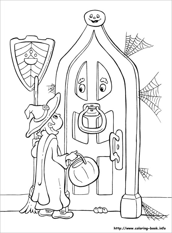 585x794 Halloween Coloring Pages Free Printable Word Pdf Png