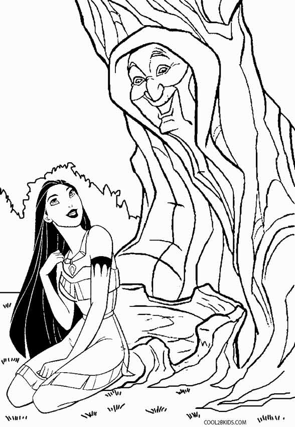 588x850 Printable Pocahontas Coloring Pages For Kids