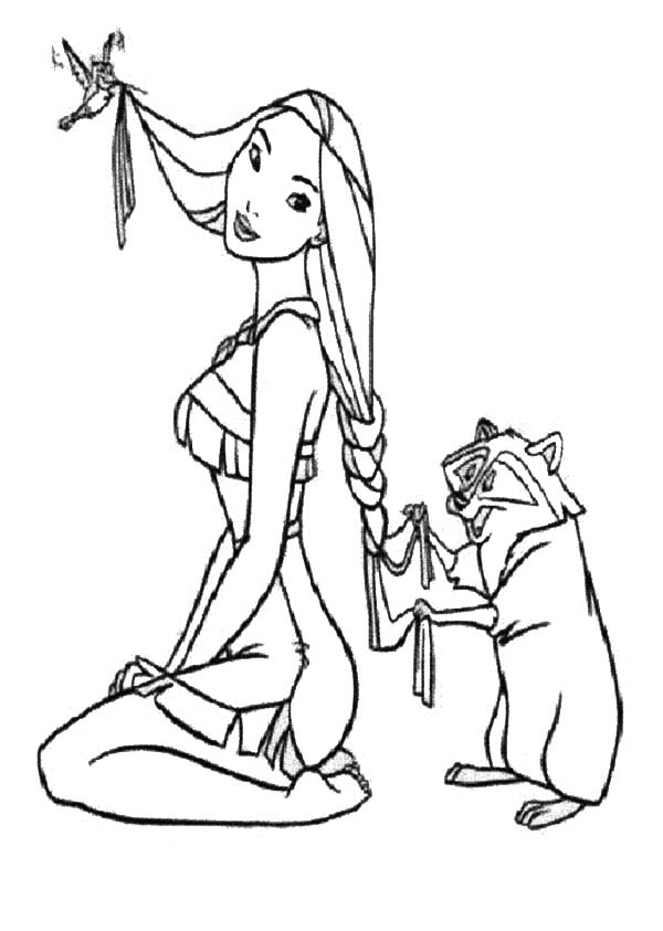 600x843 Pocahontas Coloring Pages To Download And Print For Free