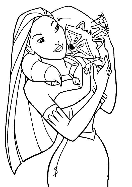 526x745 Tegninger Til Pocahontas Tegne