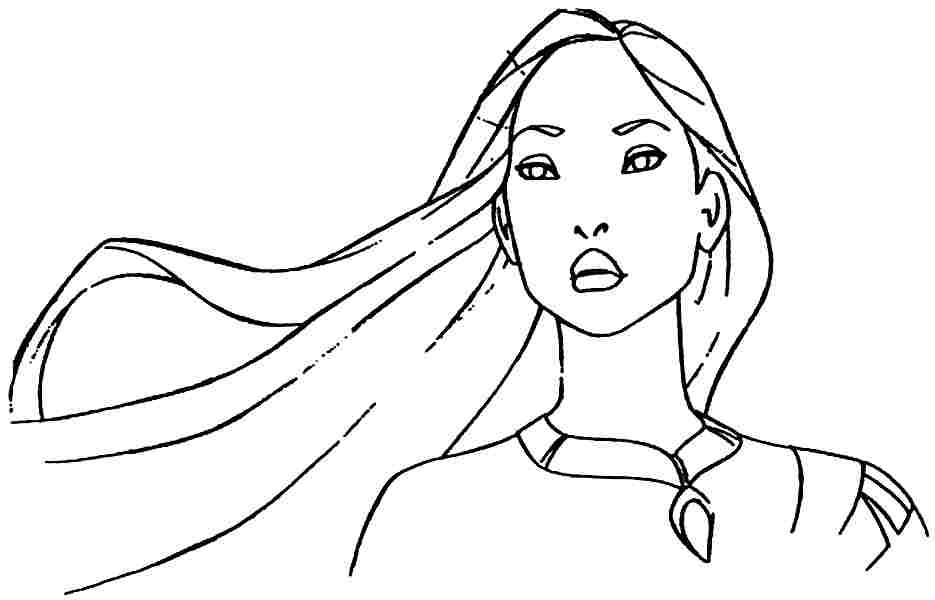 935x600 Pocahontas Sketch Printable Free Printables