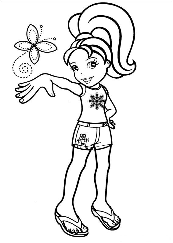 567x794 Pocket Coloring Page Kids N Fun Coloring Pages Of Polly Pocket