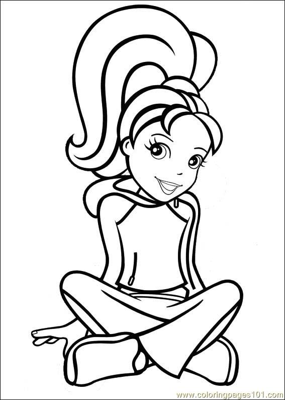 567x794 Polly Pocket Coloring Page