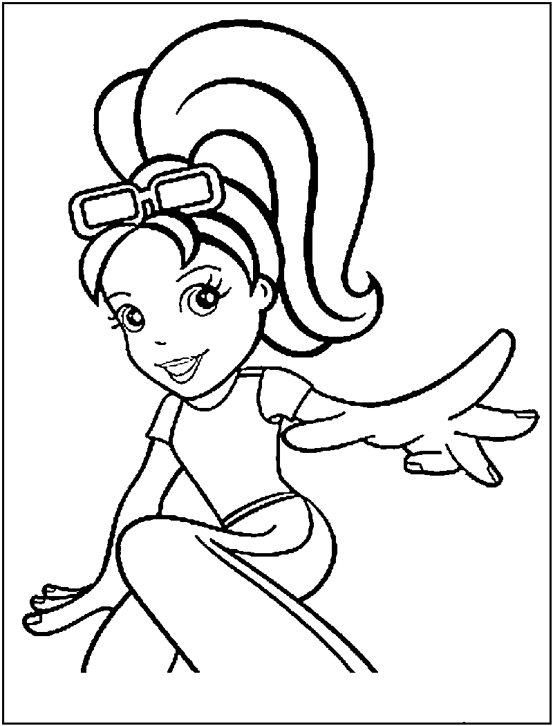 800x1050 Free Printable Polly Pocket Coloring Pages For Kids
