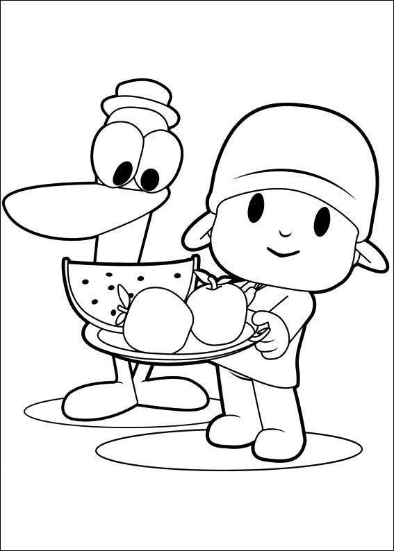 567x794 Pocoyo Coloring Pagesline Best Colores Images