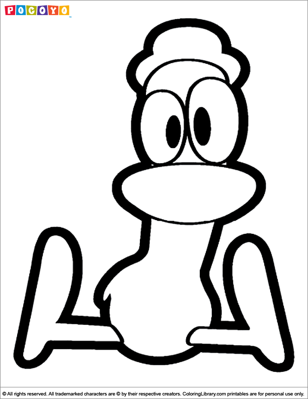 612x792 Pocoyo Coloring Picture