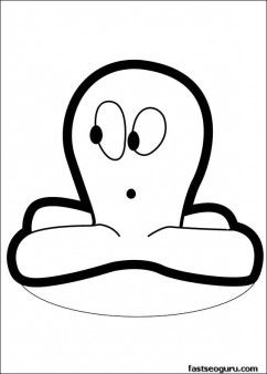242x338 Printable Coloring Pages Pocoyo Octopus