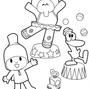300x300 The Curious Pocoyo Coloring Page Color Luna
