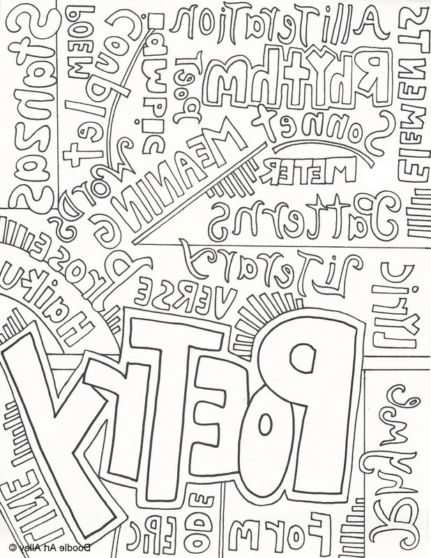 618x800 The Best Poetry Coloring Pages