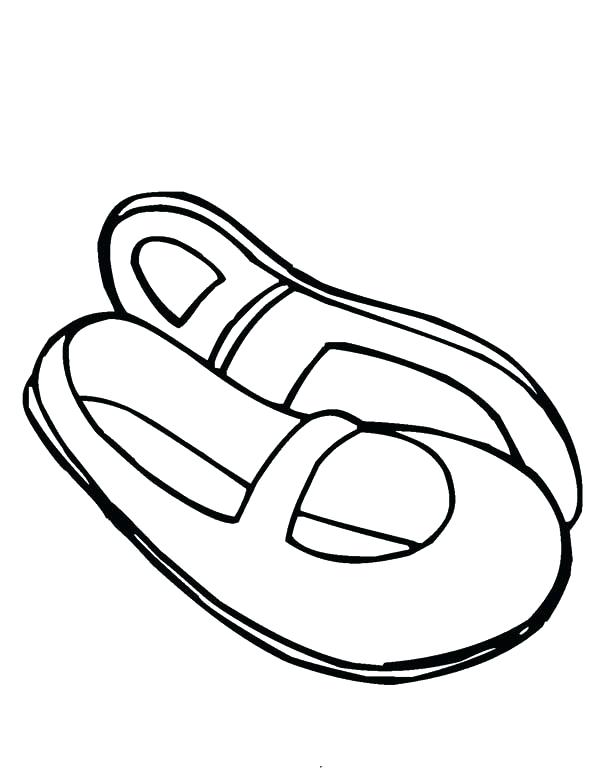 600x776 Pointe Shoes Coloring Pages References For Coloring Pages Ballet