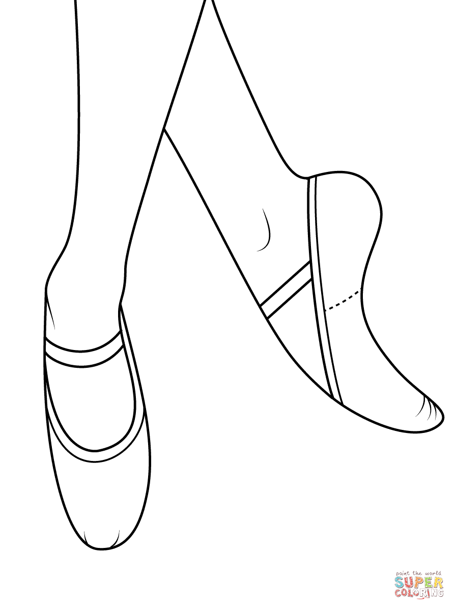 894x1199 Soar Pointe Shoes Coloring Pages Ballet Page F