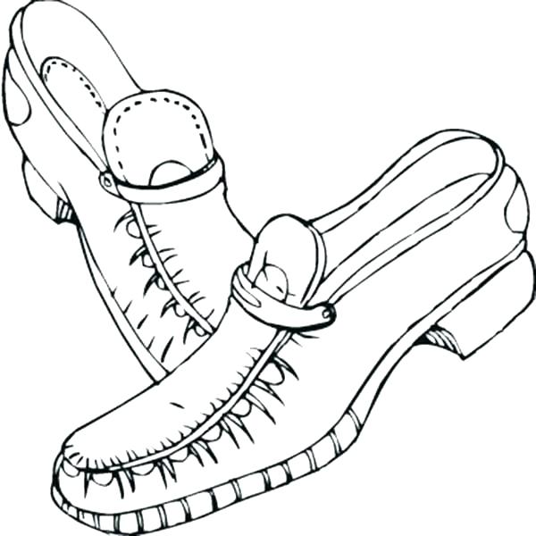 600x600 Coloring Pages Of Shoes Shoes Coloring Page Coloring Page Shoes