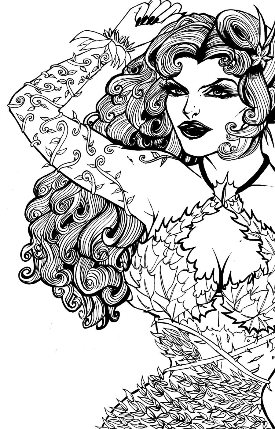 900x1400 Poison Ivy Coloring Pages To Download And Print For Free