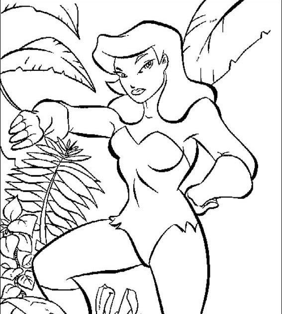 567x630 Batman Coloring Pages Poison Ivy Coloring Page