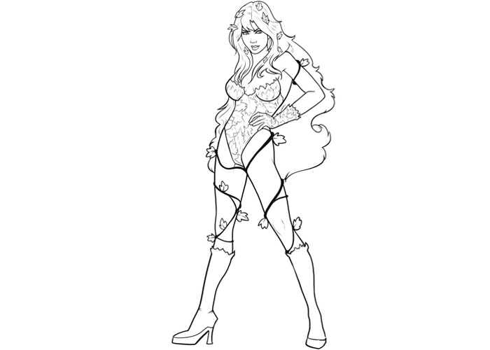 700x500 Poison Ivy Coloring Pages