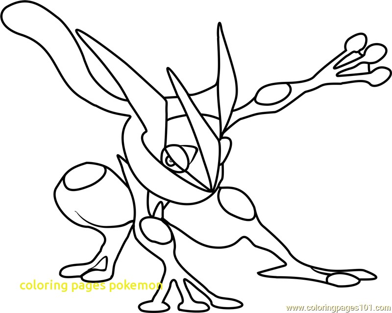 800x639 Coloring Pages Pokemon With Greninja Pokemon Coloring Page Free