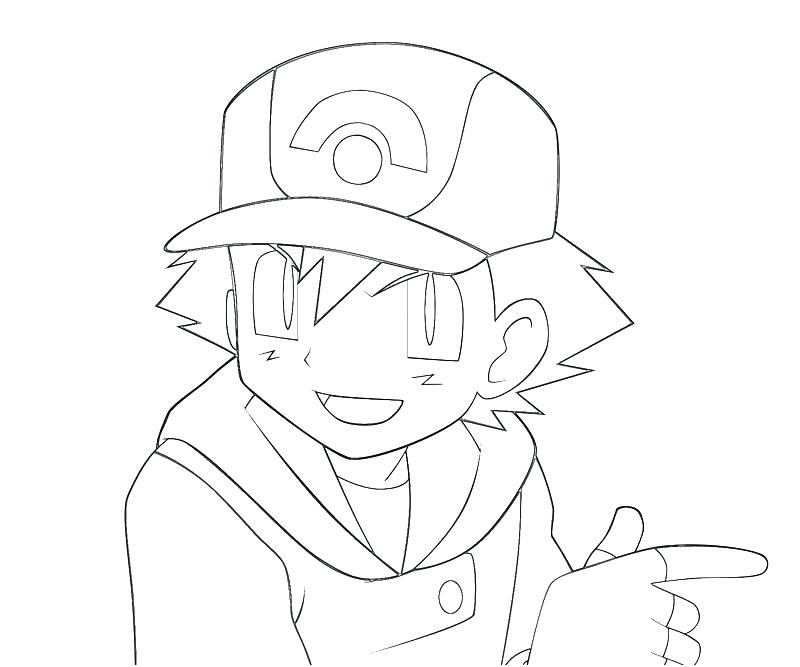 800x667 Pokemon Ash Ketchum Coloring Page Many Interesting Coloring