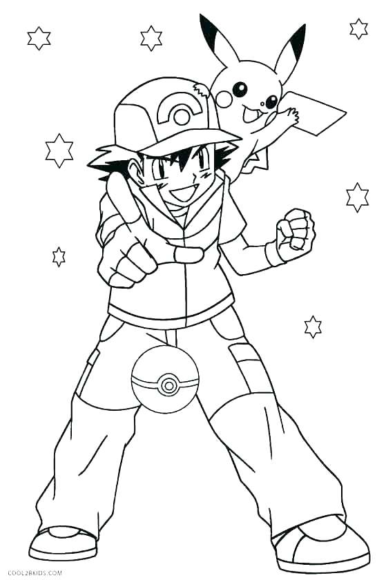 559x840 Pokemon Ash Ketchum Coloring Page Pages Cute Awesome Image