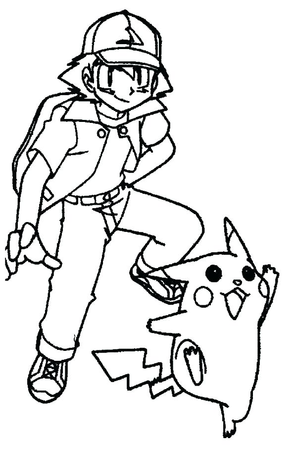 600x910 Coloring Pokemon Ash Coloring Pages Page Ketchum Pokemon Ash