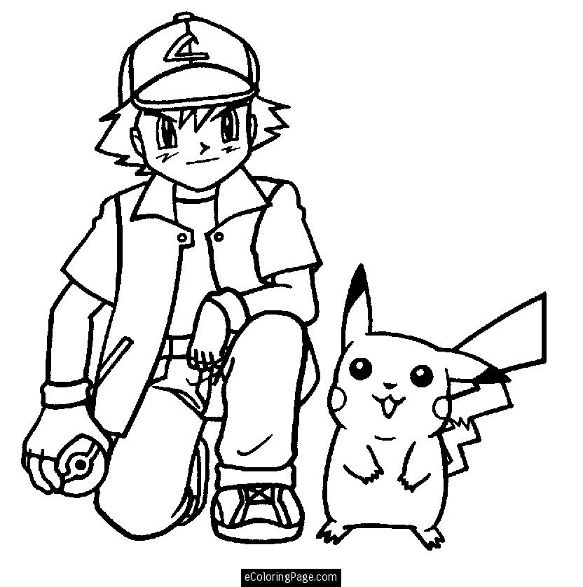 832x838 Marvellous Ideas Pokemon Coloring Pages Ash Pokemon Ash Ketchum