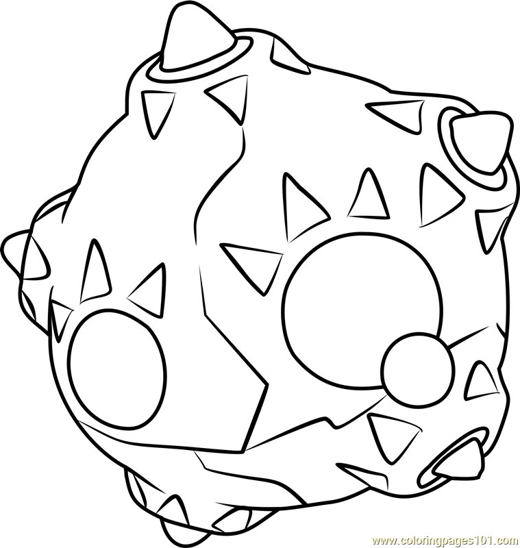 759x800 Minior Pokemon Sun And Moon Coloring Page