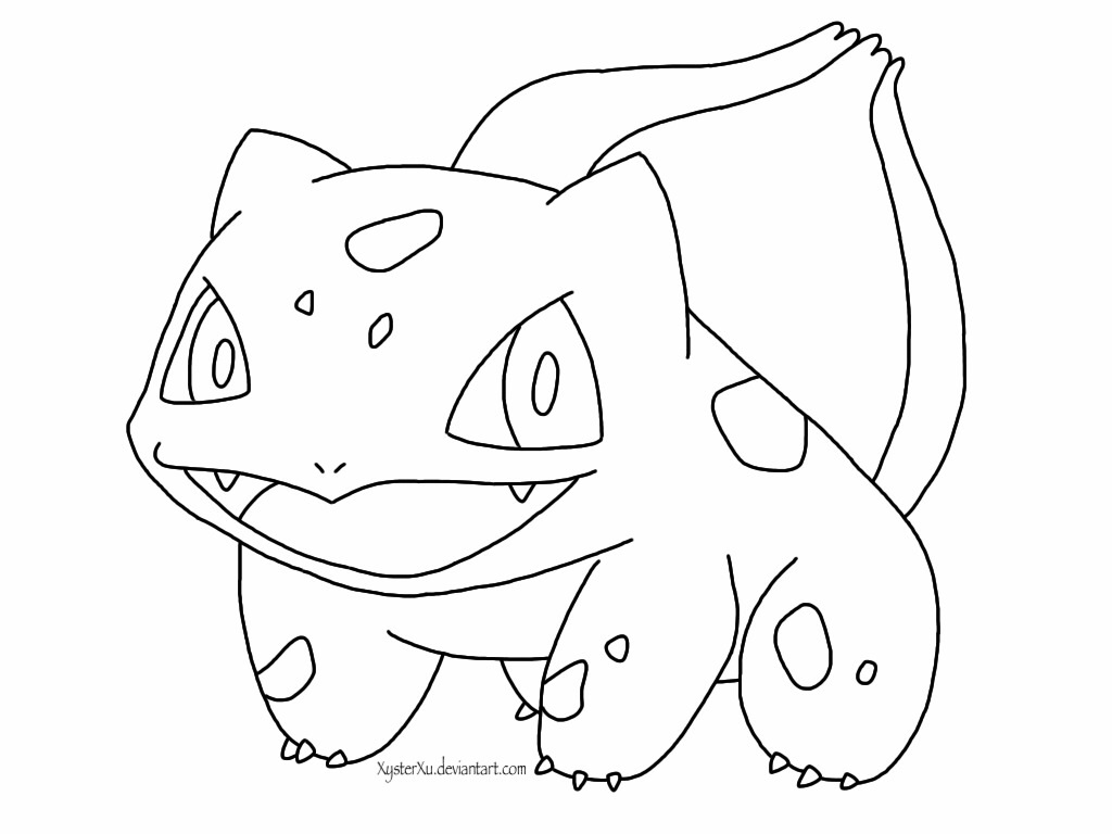 1024x768 Bulbasaur Coloring Pages