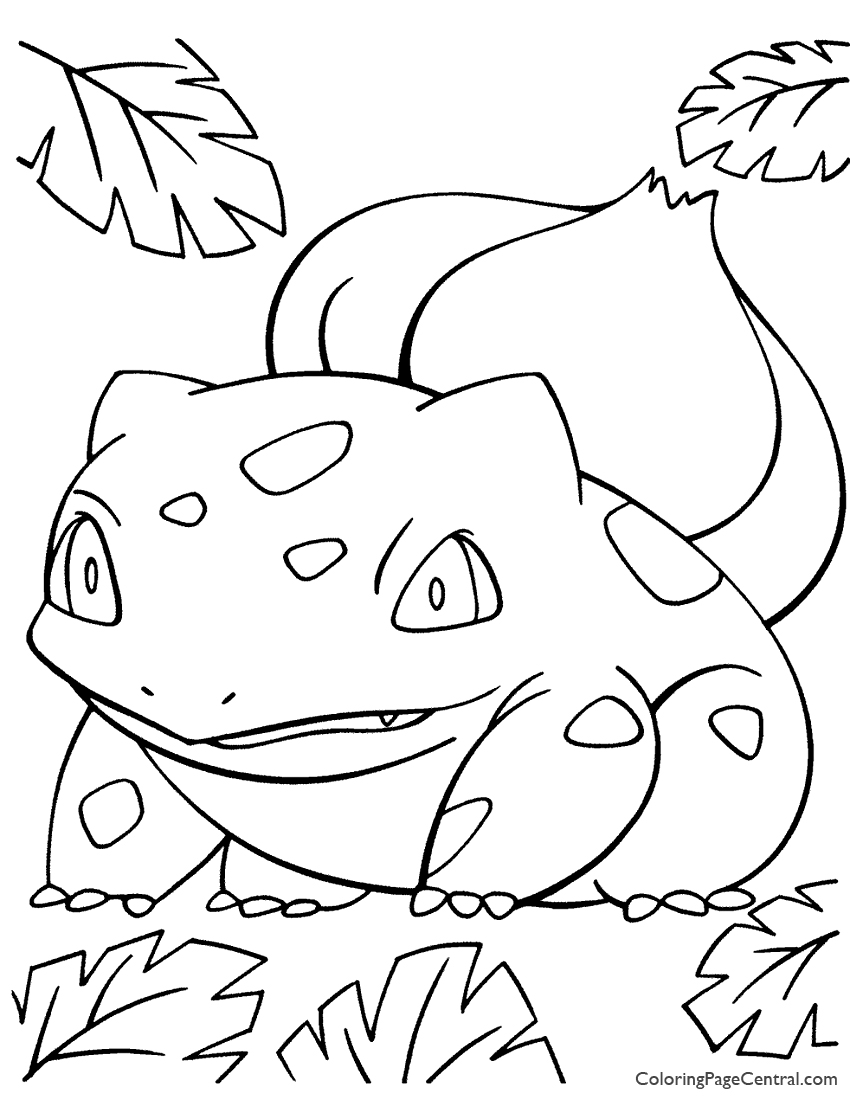 850x1100 Pokemon Bulbasaur Coloring Page Coloring Page Central