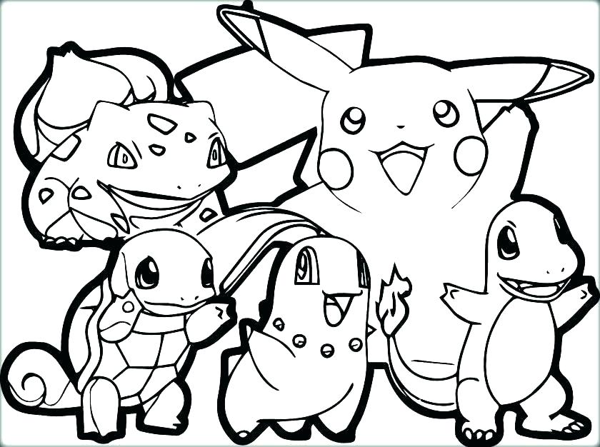 840x626 Printable Coloring Pages Pokemon Characters Coloring Pages Free