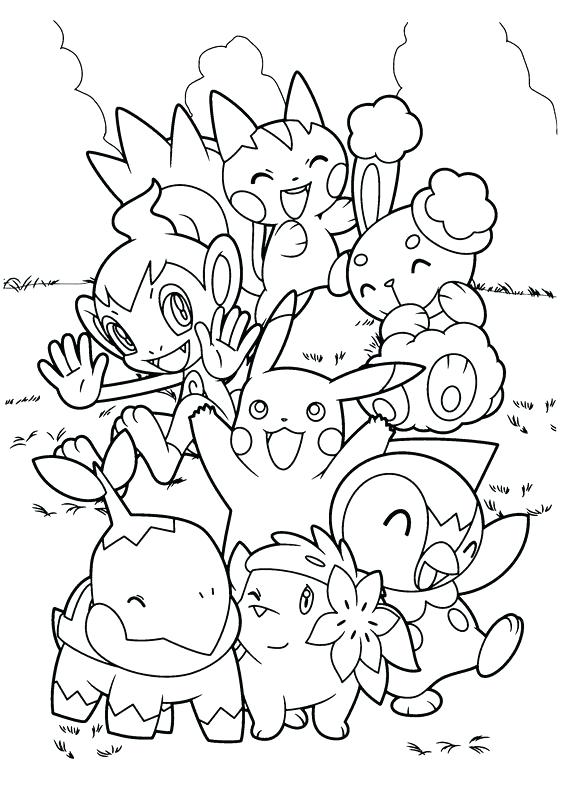 Pokemon Characters Coloring Pages at GetDrawings | Free download