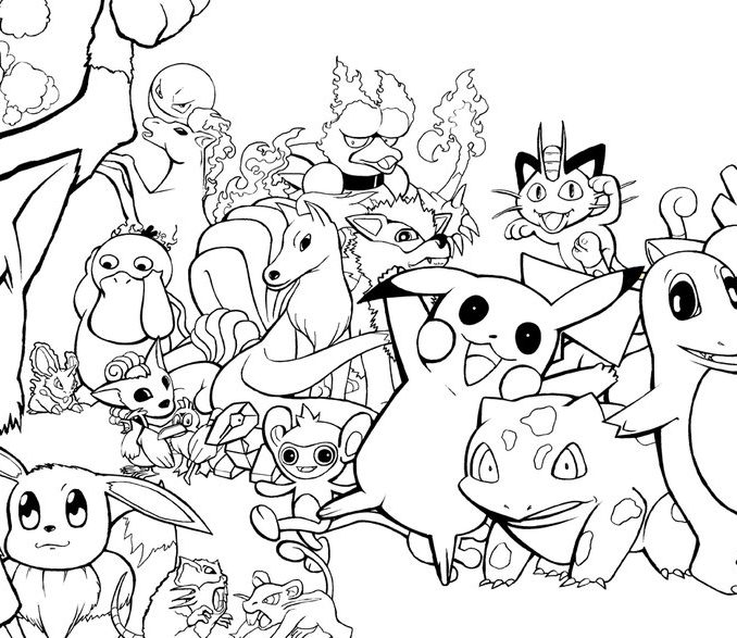 678x587 All Coloring Pages Pictures All Pokemon Coloring Pages On Free