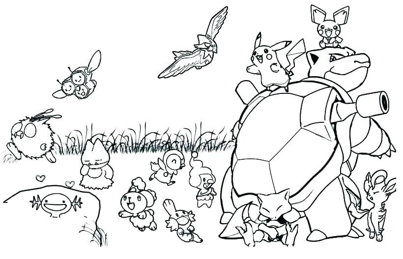 820x527 Pokemon Coloring Sheets Printable