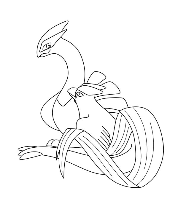 600x678 Articuno Pokemon Coloring Page Coloring Sun
