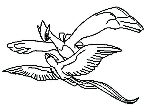 600x453 Articuno Pokemon Colouring Page Printable Coloring Legendary