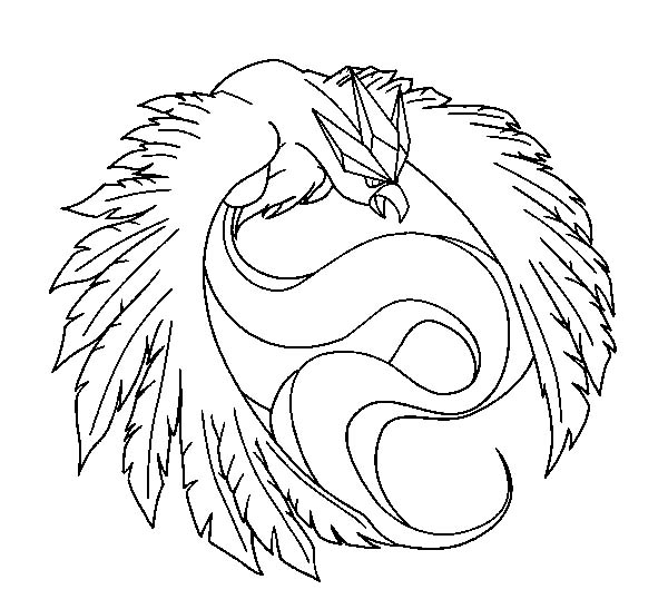 600x547 Pokemon Articuno Coloring Pages