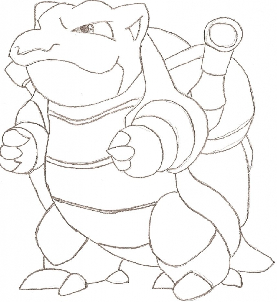940x1024 Peachy Pokemon Coloring Pages Blastoise Mega Page