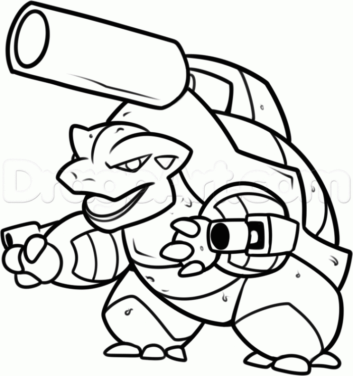 700x745 Pokemon Coloring Pages Blastoise Impressive Pokemon Coloring Pages