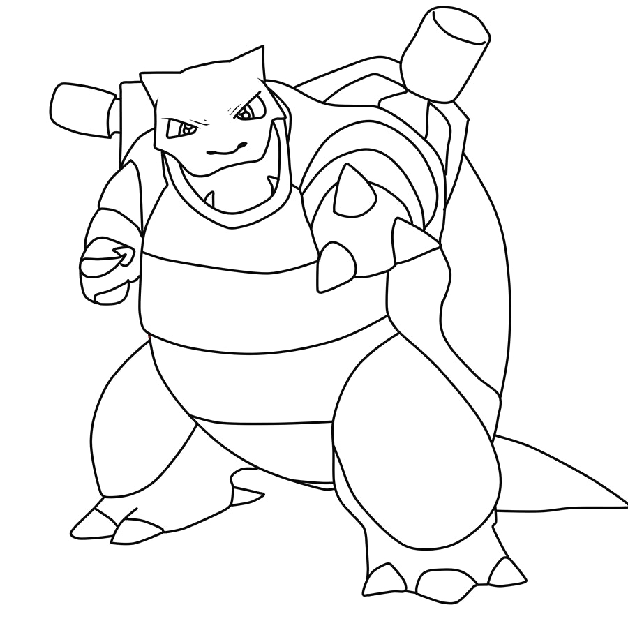900x900 Unique Pokemon Coloring Pages Blastoise Collection Printable