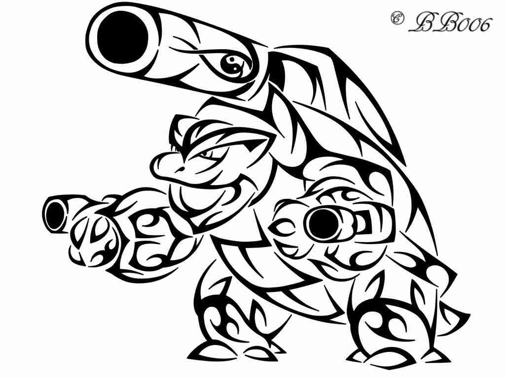 1024x768 Coloring Pages Wonderful Pokemon Mega Blastoise Noticeable Olegratiy