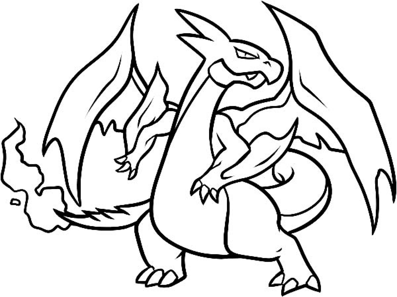 1280x960 Mega Charizard Y Coloring Pages Here Home How To Draw A Page