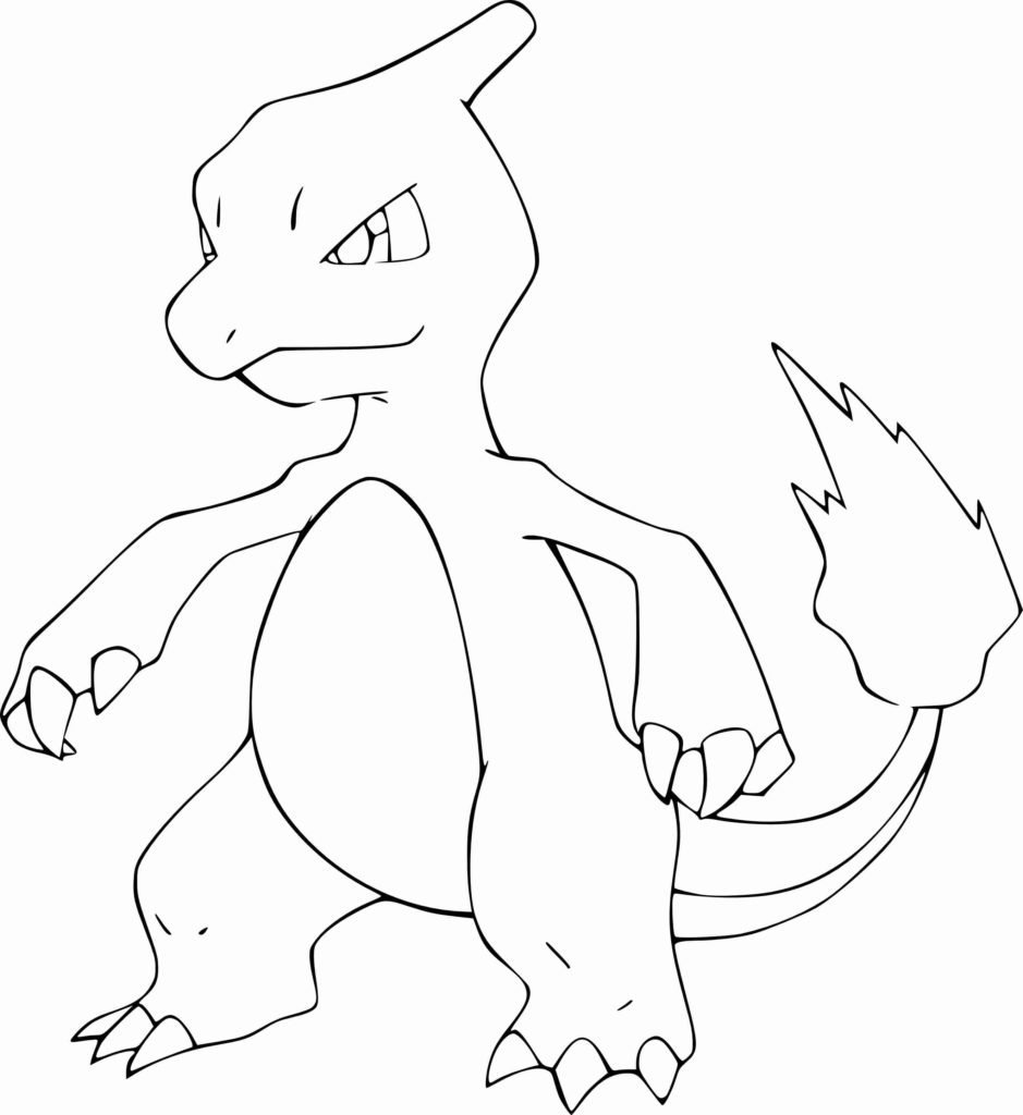 939x1024 Pokemon Charmeleon Coloring Page Endearing Enchanting
