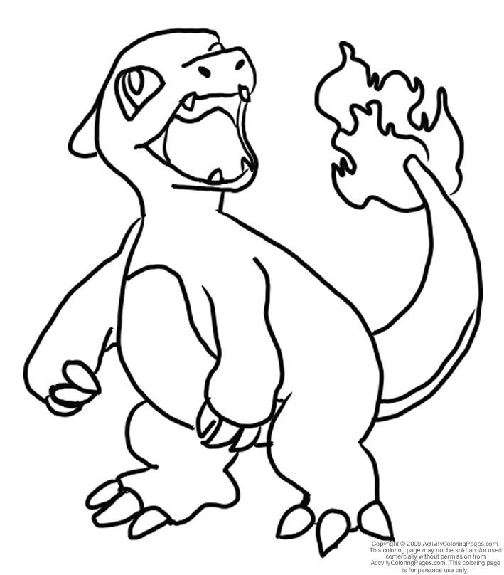 709x808 Pokemon Coloring Pages Charmeleon Pokemon Coloring Pages Dltk Kids