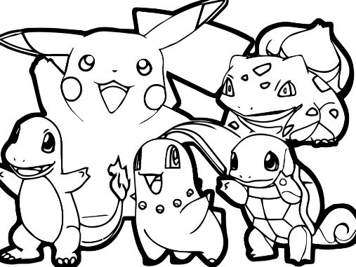 507x381 Cyndaquil Pokemon Coloring Page