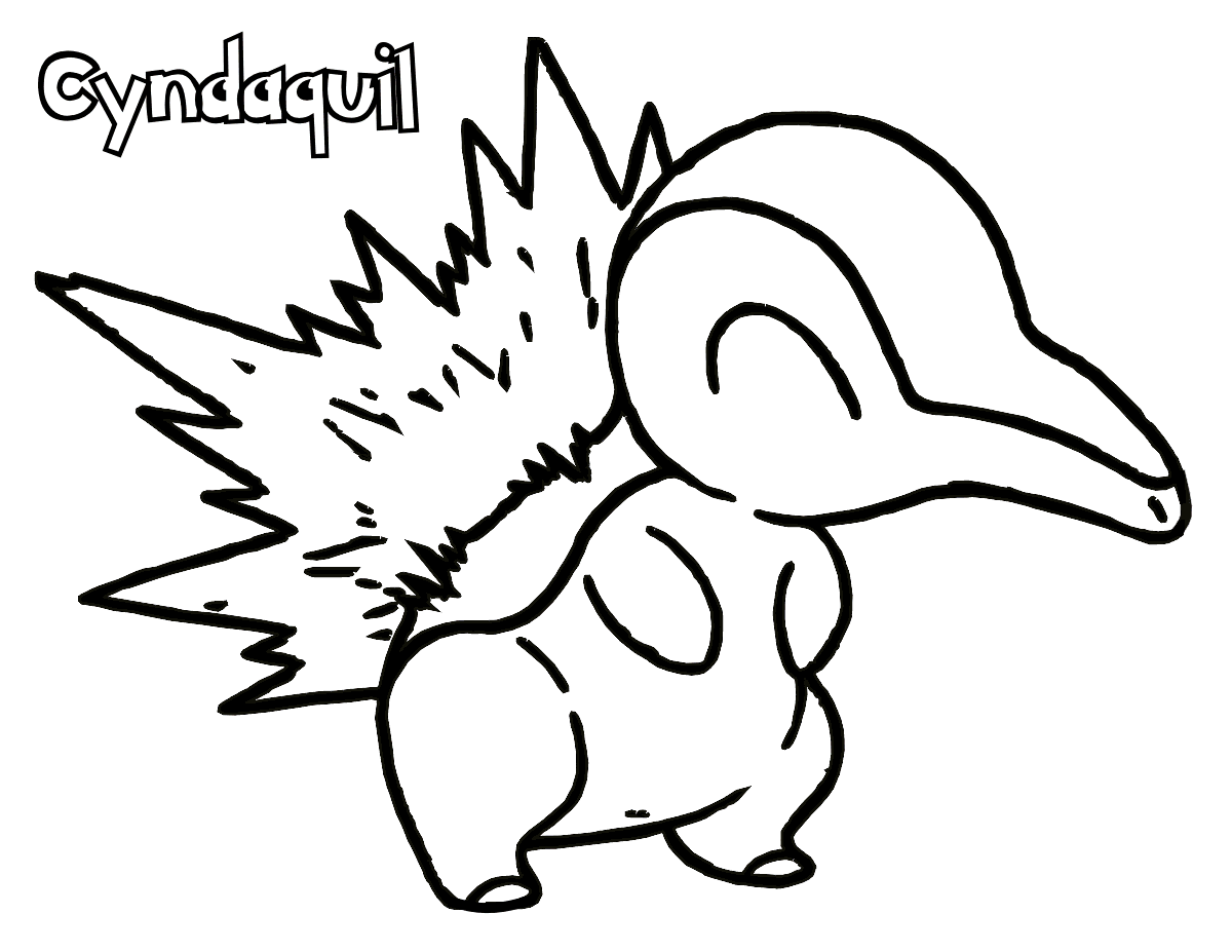 1200x927 Pokemon Cyndaquil Pokemon Coloring Pages