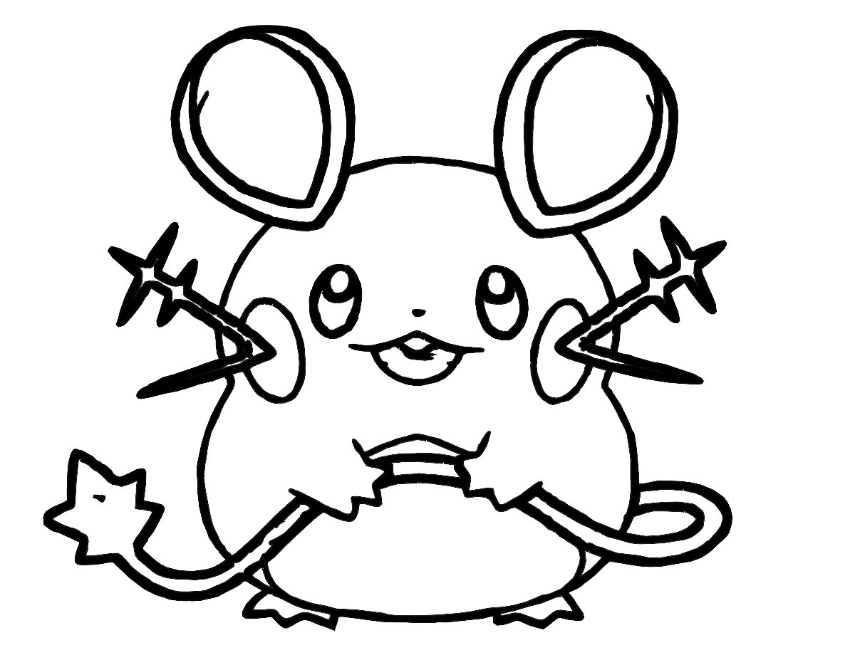 1200x927 Pokemon Dedenne Pokemon Coloring Pages